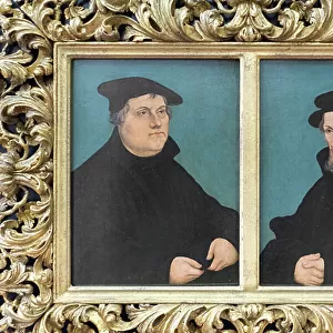 Portraits of Martin Luther and Phillip Melanchton, 1543, (oil on panel)