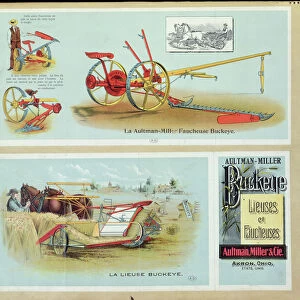 Poster advertising Aultman-Miller Buckeye Binders and Reapers
