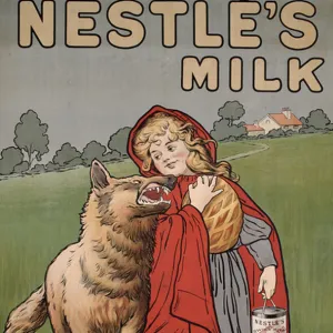 Poster advertising Nestles milk, 1900 (colour litho)