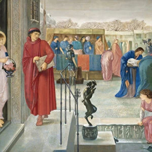 Pre-Raphaelite paintings : Saint Theophilus and the angel