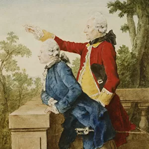 The Prince of Saxe-Gotha with His Tutor, Baron d Hel