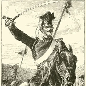 Prussian Uhlan, July 1870 (engraving)
