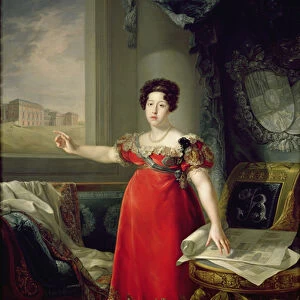 Queen Dona Maria Isabel de Braganza, 1829 (oil on canvas)