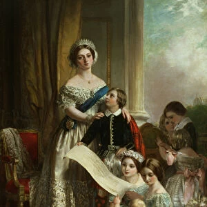 Queen Victoria and her children in 1851