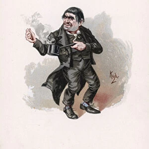 Quilp, illustration from Character Sketches from Charles Dickens, c. 1890 (colour litho)