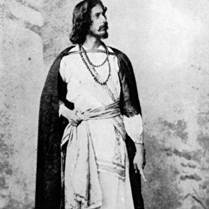 Rabindranath Tagore, c. 1880-90 (b / w photo)