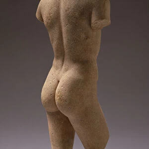 Rear view of a Naked Youth (marble) (see also 158546)