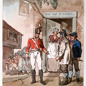 Recruits, 1808 circa (aquatint)