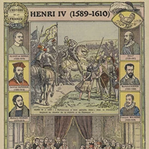 The reign of Henry IV of France, 1589-1610 (colour litho)