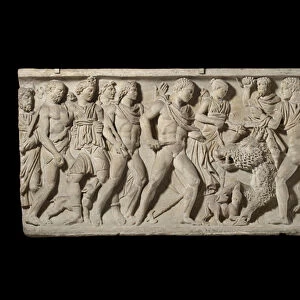 Relief on sarcophagus (marble)