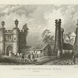 Remains of Beckenham Hall, Essex (engraving)