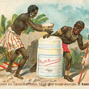 We renounce cannibalism as we have Kemmerich meat extract (chromolitho)