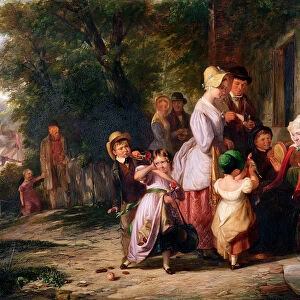Returning from the Fair (oil on canvas)