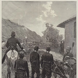 The Revolt in Albania, a Turkish Frontier Post (engraving)