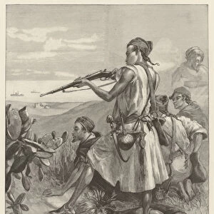 Riff Tribesmen harassing the Spanish Troops at Melilla (engraving)