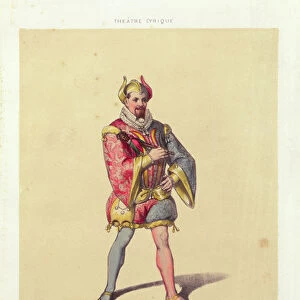 Rigoletto from Rigoletto by Giuseppe Verdi (1813-1901) 1885 (colour litho)