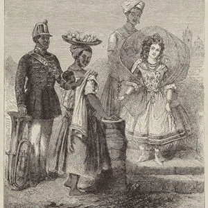 Rio Janeiro Costumes on a Fete Day (engraving)