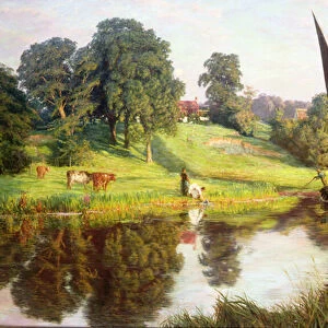 On The River, 1897 (oil on canvas)