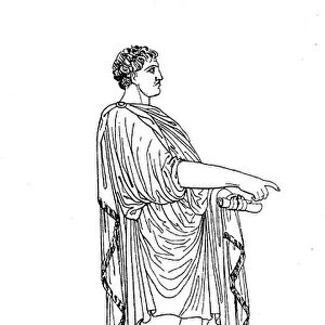 Roman Emperor with Tunic and Lacerna Coat, History of Fashion, Costume History