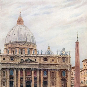 Rome. S. Peters (colour litho)