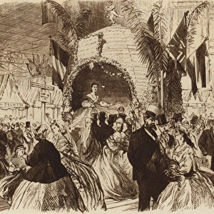 The Royal Dramatic College Festival, Mrs Howard Pauls Beehive, 1865 (gravure)