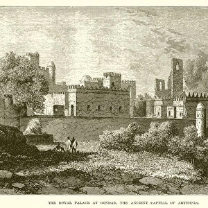 The Royal Palace at Gondar, the Ancient Capital of Abyssinia (engraving)