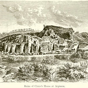 Ruins of Ciceros House at Arpinum (engraving)