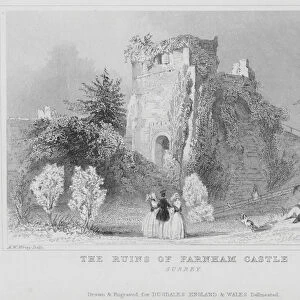 The Ruins of Farnham Castle, Surrey (engraving)