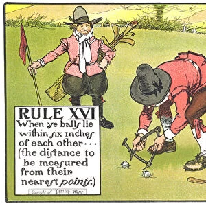 Rule XVI: When ye balls lie within six inches of each other