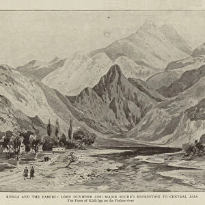 Russia and the Pamirs, Lord Dunmore and Major Roches Expedition into Central Asia (litho)