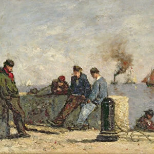 Sailors (oil on canvas)