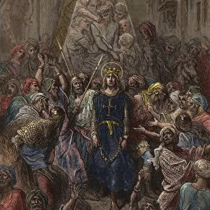 Saint Louis taken prisoner in Mansoura, during the 7th Crusade in 1250 - King Louis IX