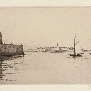 Saint-Malo Viewed from Dinard (Saint-Malo vu de Dinard), 1914 (etching)