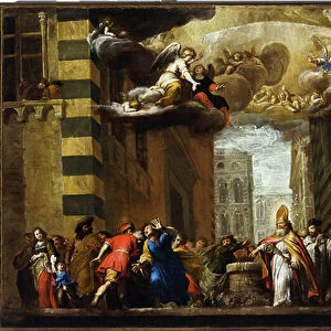 San Siro wins the Basilisk, Sketch for the Church of San Siro in Genoa, c. 1683 (oil on canvas)
