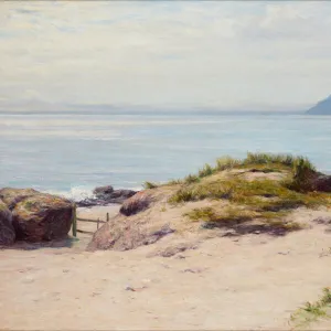 Under the Sandhills (oil on canvas)