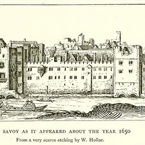 The Savoy as it appeared about the Year 1650 (engraving)