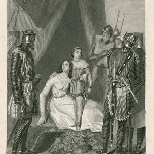 Scene from King John by William Shakespeare (engraving)