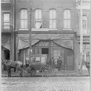 Black and white print of the Union Hotel in Chattanooga, Tennessee Black and white print of the Union Hotel in Chattanooga, Tennessee