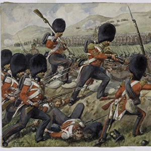 Detail of the Scots Fusilier Guards (now Scots Guards) at the Battle of the Alma