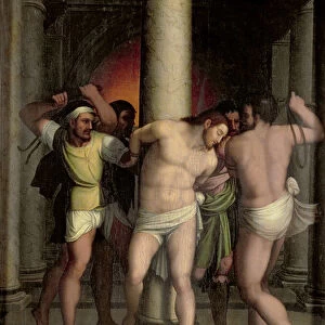 Scourging of Christ at the Pillar (oil on panel)