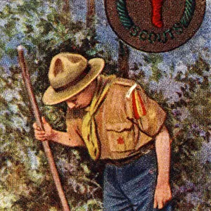 Scout Tracking Badge, 1929 (colour litho)