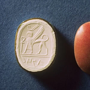 Seal inscribed in Hebrew script for a lady called Hannah