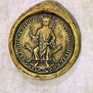 Seal of Philippe III (1245-85) the Bold, 1272 (wax)