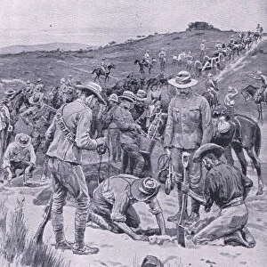 Searching for water, from After Pretoria: The Guerilla War published by Harmsworth Bros