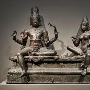 Shiva and Uma (Somaskanda), 12th century (bronze)
