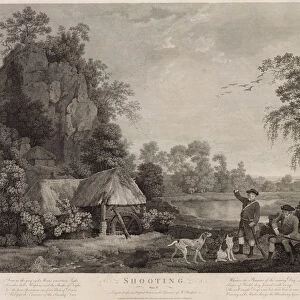 Shooting, plate 1, engraved by William Woollett (1735-85) 1769 (fifth state engraving