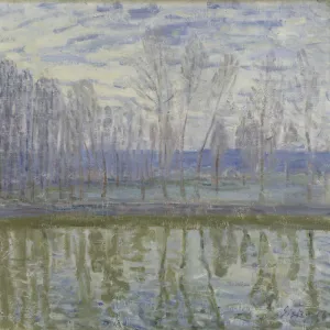 On the Shores of the Loing, 1896 (oil on canvas)