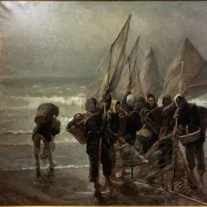 Shrimpers at Mariakerke, 1885-89 (painting)