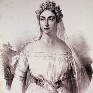 The singer Mademoiselle Rossi in the opera La Norma