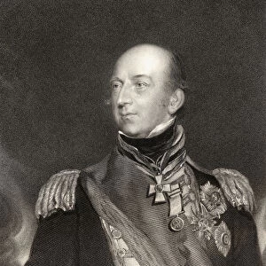 Sir Edward Codrington, British Admiral, engraved by J